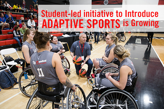 volleyball team in wheelchairs 