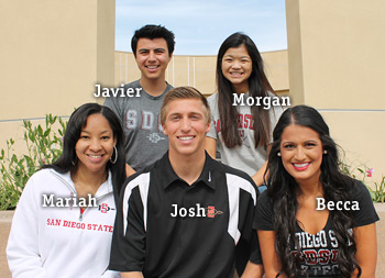 AS officers Javier, Morgan, Mariah, Josh, and Becca