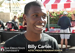 Aztec Proud program donor, Billy Carter