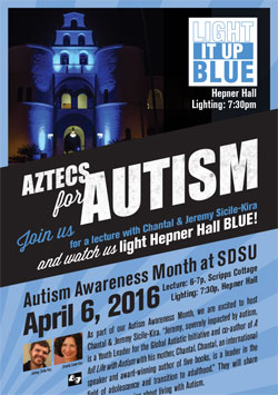 Aztecs for Autism poster