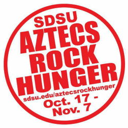 sdsu aztecs rock hunger oct. 17 - Nov. 7