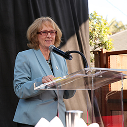 brc grand opening, sally roush speaking