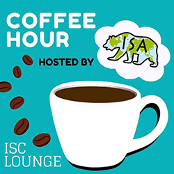 coffee hour hosted by ISA graphic of coffee cup