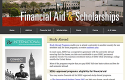 financial aid study abroad site