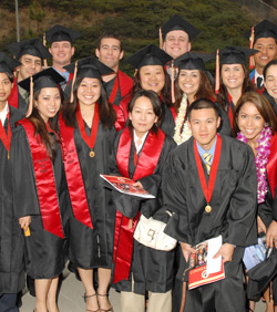 students at Commencement