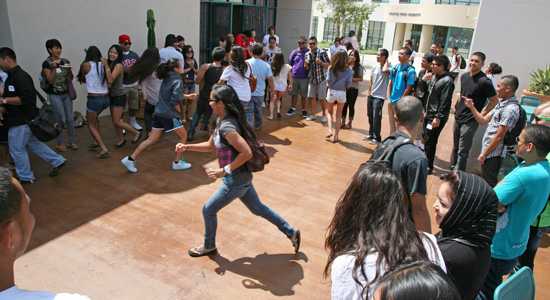 students at a mixer