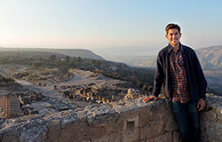 study abroad student, Ross, in Jordan