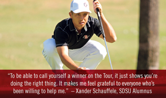 SDSU golfer Xander Schauffele