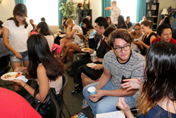 Students at the International Cofee Hour